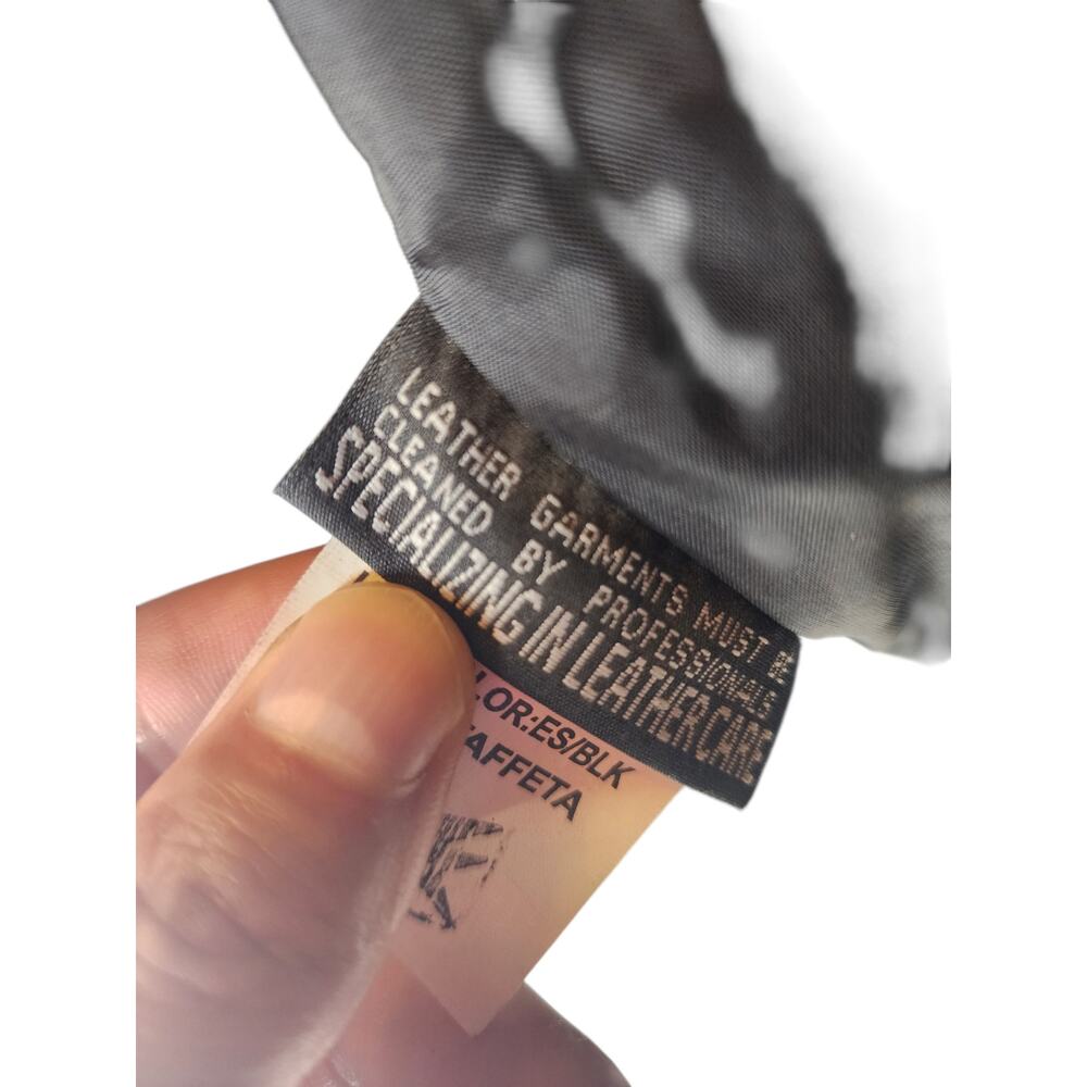 First Manufacturing Leather Vest XL Biker Motorcycle Club Riding Snap Taffeta - Picture 10 of 16